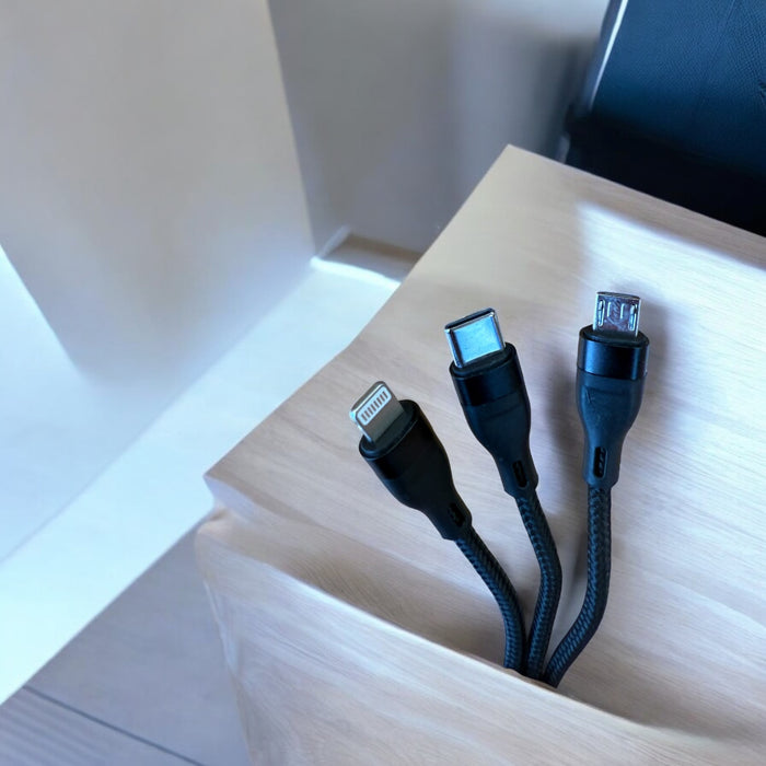 3 in 1 hleðslusnúra